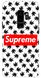 Чехол с логотипом Суприм для Galaxy S9 plus Белый