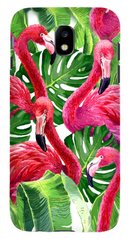 Чехол накладка с Фламинго для Samsung Galaxy j5 17 Зеленый