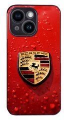 Противоударный чехол с дизайном Porsche для iPhone 15 plus