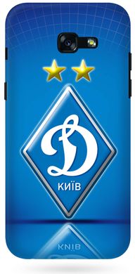 Синий чехол для Galaxy A7 17 Логотип Динамо Киев