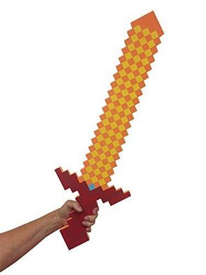 Безпечна зброя для дітей Майнкрафт ( Minecraft ) Вогняний меч