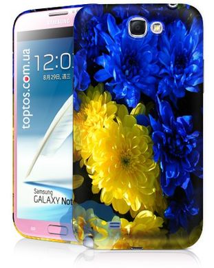 Патриотический чехол для Samsung Galaxy Note 2 Цветы