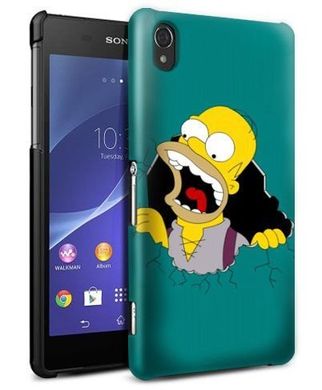 Чохол з Гомером Сімпсоном на Sony Xperia Z2 Зелений