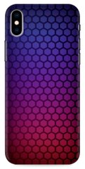 Чехол накладка с Текстурой карбона для iPhone XS Max Фиолетовый