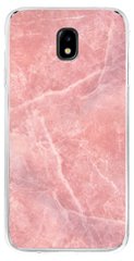 Рожевий бампер для Galaxy G7 2017 Текстура мармуру