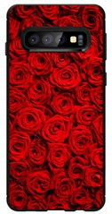 Модный бампер с Цветами для Samsung S10 ( G973F ) Розы
