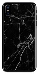 ТПУ Чехол с Текстурой мрамора на iPhone XS Черный