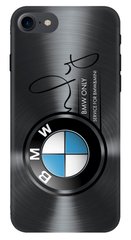 Черный чехол для iPhone 7 Логотип BMW