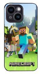 Чехол силиконовый с картинкой Minecraft на iPhone 14