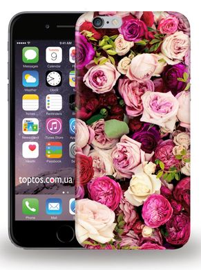 Чохол з Трояндами на iPhone 6 / 6s Рожевий