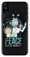 Прорезиненный чехол для iPhone XS Rick and Morty