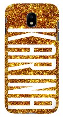 Чохол з ім'ям Карина на Galaxy J3 2017 Текстура золота