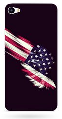 Черный чехол на Мейзу ( Meizu ) U20 Флаг США