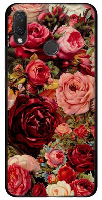 Чохол накладка з Трояндами для Huawei P20 Lite Яскравий