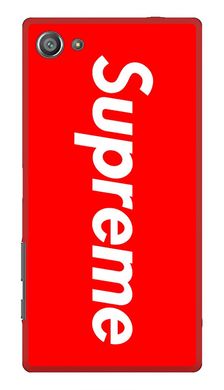 Чехол с логотипом Supreme на Sony Xperia Z5 Compact Красный