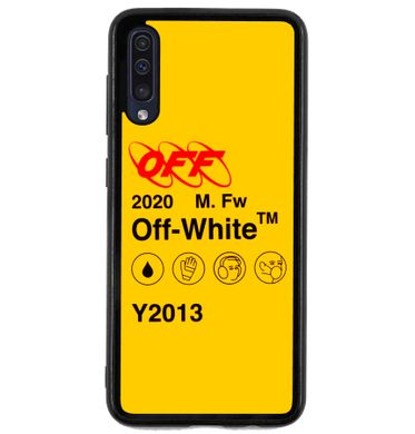 Желтый чехол на Samsung Galaxy A50 Of White