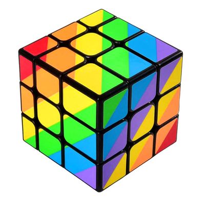 Кубик Радуга зеркальнй 3х3 inequilateral