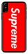 ТПУ Чохол з логотипом Супрім на iPhone XS Червоний
