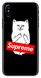 Черный силиконовый чехол RIPNDIP Supreme для iPhone ( Айфон ) 10 / Х