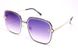 Сонцезахисні окуляри Chanel в тонкій квадратної оправі Градієнт синій рожевий сірий фіолетовий