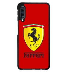 Чехол с логотипом Ferrari Samsung Galaxy  А70 А705 Красный