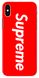 Красный чехол для iPhone XS Max Логотип Supreme