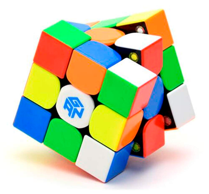 Цветной магнитный Кубик Рубик 3х3 Gan 354 Magnetic