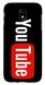 Черный чехол для Galaxy J730 Логотип Ютуб