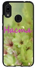 Чехол под печать со своим именем для Samsung Galaxy А20 2018 Цветы