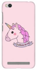 Розовый чехол для девочки на Xiaomi Redmi 5a Unicorn