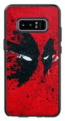 Червоний чохол з Дедпулом на Galaxy Note SM-N950F Марвел