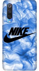 Голубой бампер для Xiaomi Mi 9 Логотип Nike
