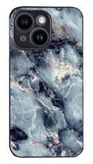 Защитный бампер с текстурой мрамора на iPhone 15 plus