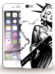 Белый чехол на iPhone 6 / 6s plus Мерилин Монро