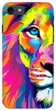 Чехол со Львом на iPhone 7 Яркий