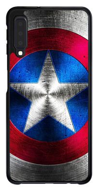 ТПУ Чехол со Щитом Капитана Америки на Samsung A7 Galaxy A750 Marvel