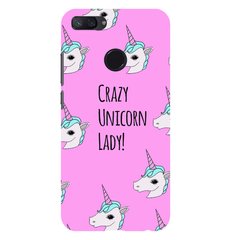 Чехол Crazy unicorn lady для Xiaomi Mi 8 lite Розовый