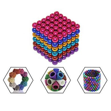 Неокуб шесть цветов 5мм/216 шт яркий 6ти цветные магниты