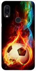 Чехол с Огненным мячом на Xiaomi Note 7 Пластиковый