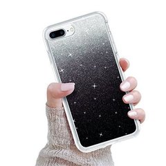 Силіконовий чохол для Айфон 7 плюс black glitter