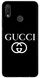 Черный бампер для Huawei P Smart Plus  Логотип Gucci