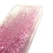 Розовые блестки чехол для Айфон  X / 10 силиконовый