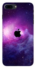 Чохол з Космосом для iPhone 8 plus Логотип Apple