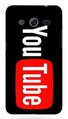 Чехол с логотипом Ютуб на Galaxy Core 2 Модный
