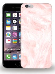 Розовый чехол для девушки на iPhone 6 / 6s Мрамор