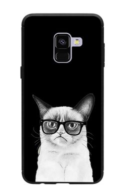 Защитный чехол для Samsung A530F Galaxy A8 Грустный котик