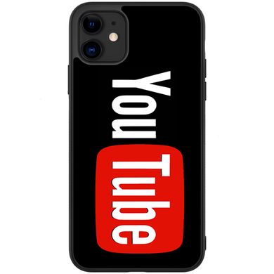 Чорний чохол з логотипом для iPhone 12 mini Ютуб