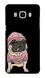Чохол з мопсом в рожевій куртці Galaxy J710H