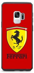 Червоний чохол на Galaxy S9 Логотип Ferrari