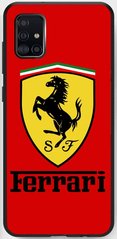 Красный чехол для Самсунг А31 А315 с лого Феррари